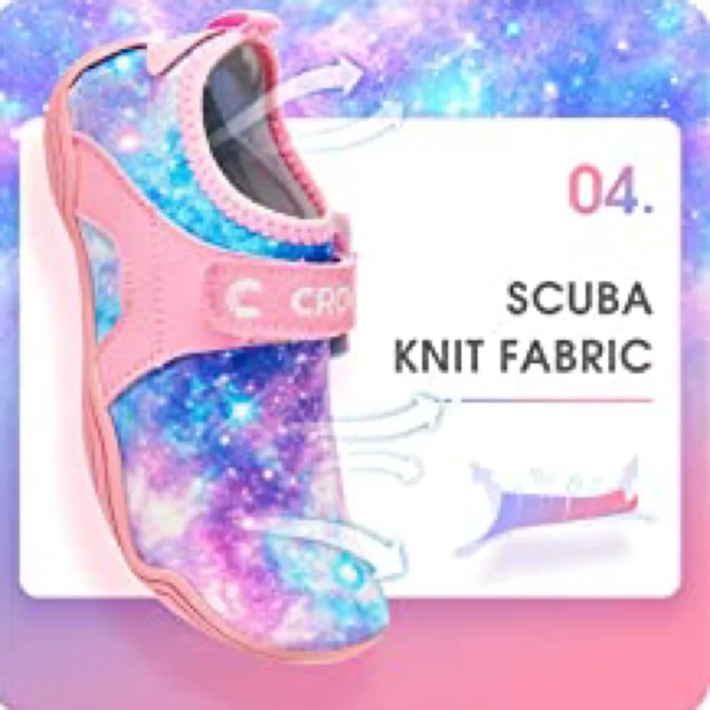 CROVA Kids Water Sports Ultra Light Totally Drainage Quick-Dry Aqua Shoes